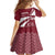 Latvia Family Matching Off The Shoulder Long Sleeve Dress and Hawaiian Shirt with National Coat of Arms and Traditional Folk Patterns