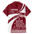 Latvia Family Matching Off Shoulder Maxi Dress and Hawaiian Shirt with National Coat of Arms and Traditional Folk Patterns