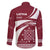 Latvia Family Matching Off Shoulder Maxi Dress and Hawaiian Shirt with National Coat of Arms and Traditional Folk Patterns