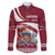 Latvia Family Matching Short Sleeve Bodycon Dress and Hawaiian Shirt with National Coat of Arms and Traditional Folk Patterns
