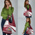 Latvia Grocery Bag with National Coat of Arms and Traditional Folk Patterns