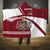 Latvia Hooded Blanket with National Coat of Arms and Traditional Folk Patterns