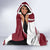 Latvia Hooded Blanket with National Coat of Arms and Traditional Folk Patterns