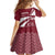 Latvia Kid Short Sleeve Dress with National Coat of Arms and Traditional Folk Patterns