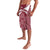 Latvia Lavalava with National Coat of Arms and Traditional Folk Patterns