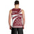 Latvia Men Tank Top with National Coat of Arms and Traditional Folk Patterns