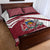 Latvia Quilt Bed Set with National Coat of Arms and Traditional Folk Patterns