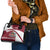 Latvia Shoulder Handbag with National Coat of Arms and Traditional Folk Patterns