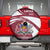 Latvia Spare Tire Cover with National Coat of Arms and Traditional Folk Patterns
