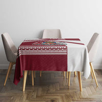 Latvia Tablecloth with National Coat of Arms and Traditional Folk Patterns