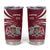 Latvia Tumbler Cup with National Coat of Arms and Traditional Folk Patterns