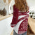 Latvia Women Casual Shirt with National Coat of Arms and Traditional Folk Patterns