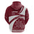 Latvia Zip Hoodie with National Coat of Arms and Traditional Folk Patterns