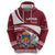 Latvia Zip Hoodie with National Coat of Arms and Traditional Folk Patterns