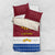 Latvia Bedding Set with Three Stars Design and Traditional Pattern Details