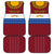 Latvia Car Mats with Three Stars Design and Traditional Pattern Details