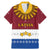 Latvia Family Matching Mermaid Dress and Hawaiian Shirt with Three Stars Design and Traditional Pattern Details