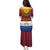Latvia Family Matching Puletasi and Hawaiian Shirt with Three Stars Design and Traditional Pattern Details