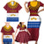 Latvia Family Matching Short Sleeve Bodycon Dress and Hawaiian Shirt with Three Stars Design and Traditional Pattern Details