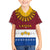 Latvia Kid Hawaiian Shirt with Three Stars Design and Traditional Pattern Details