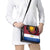 Latvia Shoulder Handbag with Three Stars Design and Traditional Pattern Details