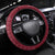 Latvia Steering Wheel Cover with Three Stars Design and Traditional Pattern Details