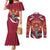 Latvia Couples Matching Mermaid Dress and Long Sleeve Button Shirt with Freedom Monument and Doves Graphic – 18 November 1918 Design