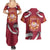 Latvia Couples Matching Summer Maxi Dress and Hawaiian Shirt with Freedom Monument and Doves Graphic – 18 November 1918 Design
