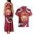Latvia Couples Matching Tank Maxi Dress and Hawaiian Shirt with Freedom Monument and Doves Graphic – 18 November 1918 Design