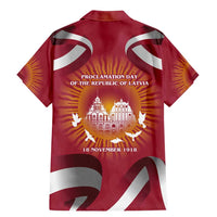 Latvia Family Matching Mermaid Dress and Hawaiian Shirt with Freedom Monument and Doves Graphic – 18 November 1918 Design