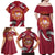 Latvia Family Matching Off Shoulder Maxi Dress and Hawaiian Shirt with Freedom Monument and Doves Graphic – 18 November 1918 Design
