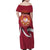 Latvia Family Matching Off Shoulder Maxi Dress and Hawaiian Shirt with Freedom Monument and Doves Graphic – 18 November 1918 Design