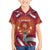Latvia Family Matching Off Shoulder Short Dress and Hawaiian Shirt with Freedom Monument and Doves Graphic – 18 November 1918 Design