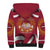 Latvia Sherpa Hoodie with Freedom Monument and Doves Graphic – 18 November 1918 Design