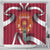 Latvia Shower Curtain with Freedom Monument and Doves Graphic – 18 November 1918 Design