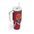 Latvia Tumbler With Handle with Freedom Monument and Doves Graphic – 18 November 1918 Design