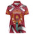 Latvia Women Polo Shirt with Freedom Monument and Doves Graphic – 18 November 1918 Design
