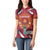 Latvia Women Polo Shirt with Freedom Monument and Doves Graphic – 18 November 1918 Design