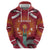 Latvia Zip Hoodie with Freedom Monument and Doves Graphic – 18 November 1918 Design