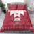 Latvia Bedding Set with National Coat of Arms and Knit Pattern – Three Stars One Heart Design