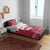 Latvia Bedding Set with National Coat of Arms and Knit Pattern – Three Stars One Heart Design