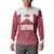 Latvia Button Sweatshirt with National Coat of Arms and Knit Pattern – Three Stars One Heart Design