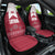 Latvia Car Seat Cover with National Coat of Arms and Knit Pattern – Three Stars One Heart Design