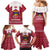Latvia Family Matching Mermaid Dress and Hawaiian Shirt with National Coat of Arms and Knit Pattern – Three Stars One Heart Design