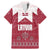 Latvia Family Matching Mermaid Dress and Hawaiian Shirt with National Coat of Arms and Knit Pattern – Three Stars One Heart Design