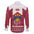 Latvia Family Matching Mermaid Dress and Hawaiian Shirt with National Coat of Arms and Knit Pattern – Three Stars One Heart Design