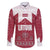 Latvia Family Matching Puletasi and Hawaiian Shirt with National Coat of Arms and Knit Pattern – Three Stars One Heart Design