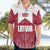 Latvia Hawaiian Shirt with National Coat of Arms and Knit Pattern – Three Stars One Heart Design
