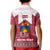 Latvia Kid Polo Shirt with National Coat of Arms and Knit Pattern – Three Stars One Heart Design
