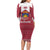 Latvia Long Sleeve Bodycon Dress with National Coat of Arms and Knit Pattern – Three Stars One Heart Design